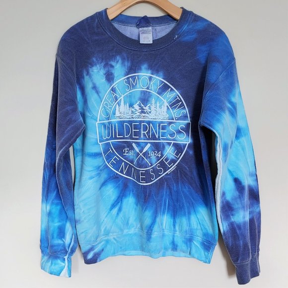 Destinations Tops - Great Smoky Mountains Tennessee Tie Dye Sweatshirt
